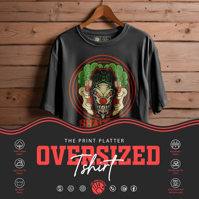Shaitaan-LC-Oversized Black T-shirt Bio Wash |13