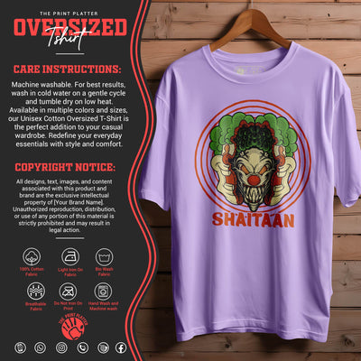 Shaitaan-LC-Oversized Black T-shirt Bio Wash |13