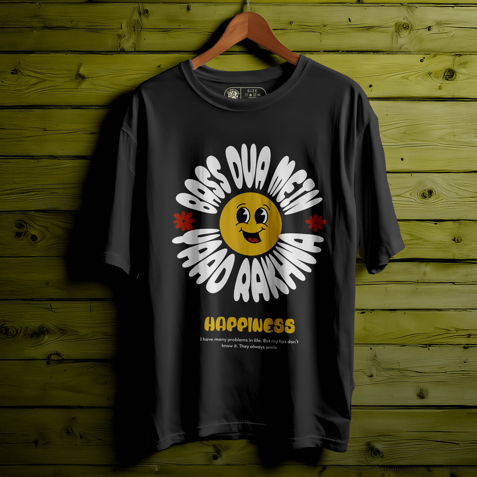 BASS-DUA-MEIN-YAAD-RAKHNA  oversized t-shirt for men women | 136