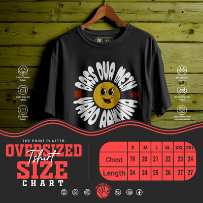 BASS-DUA-MEIN-YAAD-RAKHNA  oversized t-shirt for men women | 136