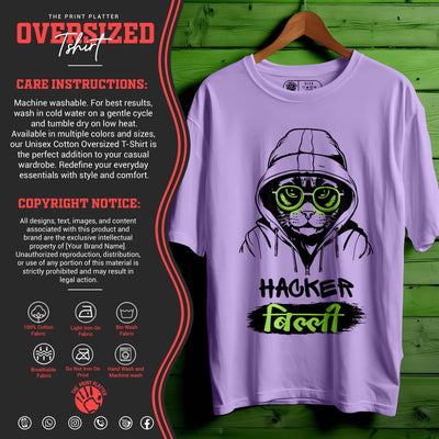 HACKER-BILLI oversized t-shirt for men women | 142