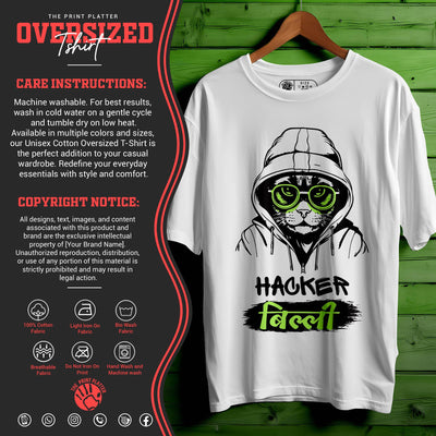 HACKER-BILLI oversized t-shirt for men women | 142