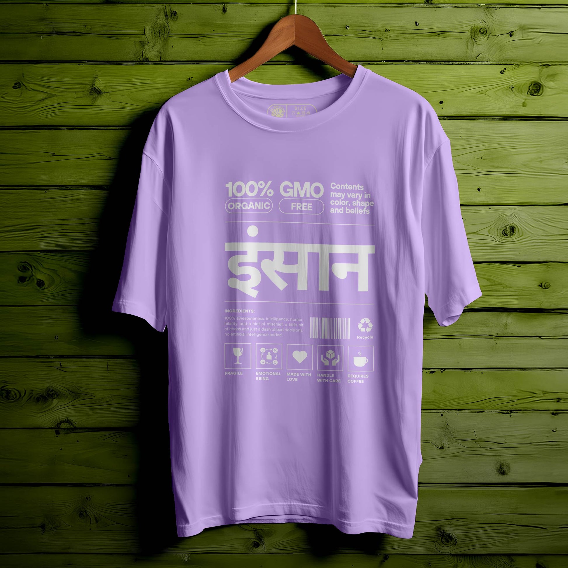 INSAAN BLACK oversized t-shirt for men women | 144