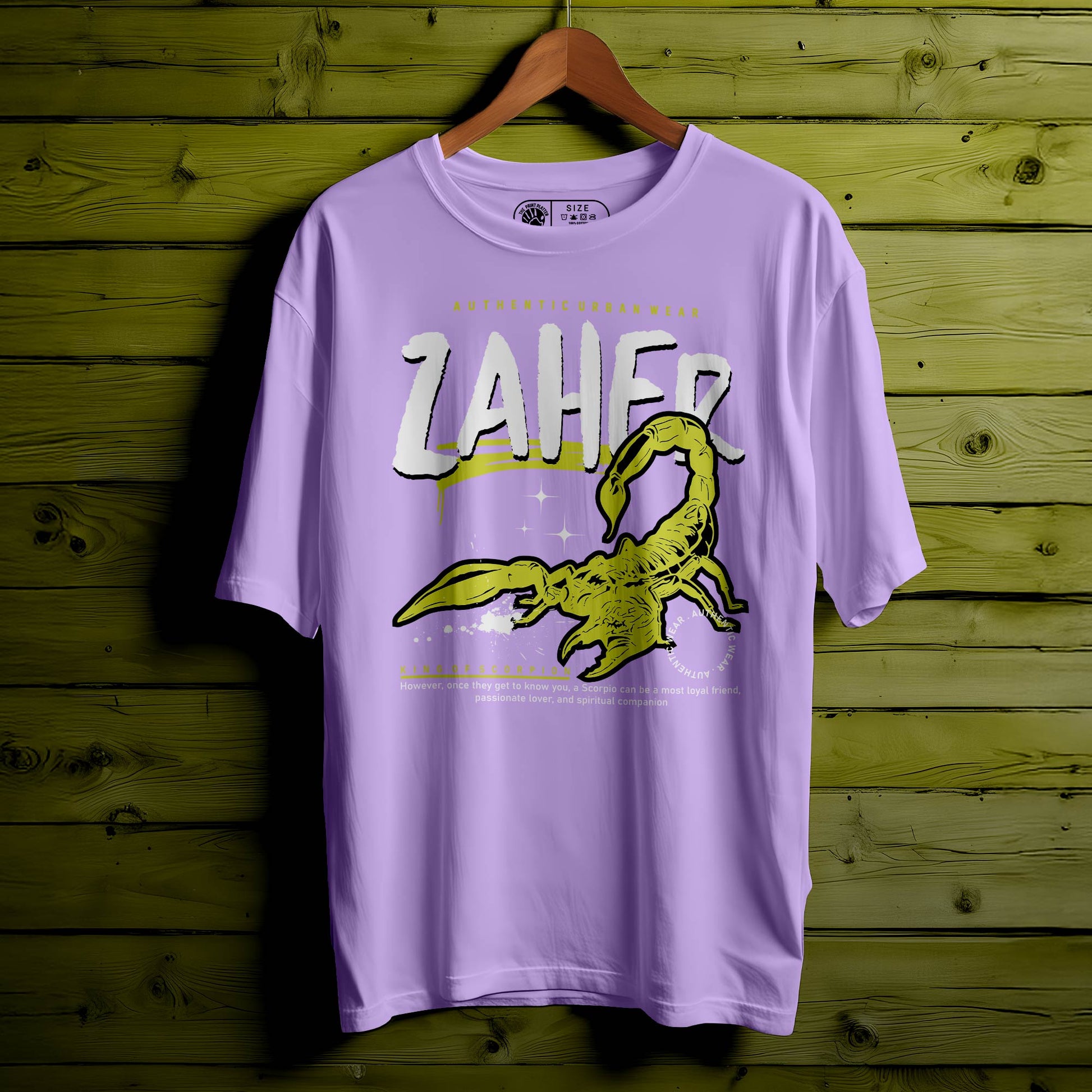 ZAHER Oversized Black T-shirt Bio Wash |20