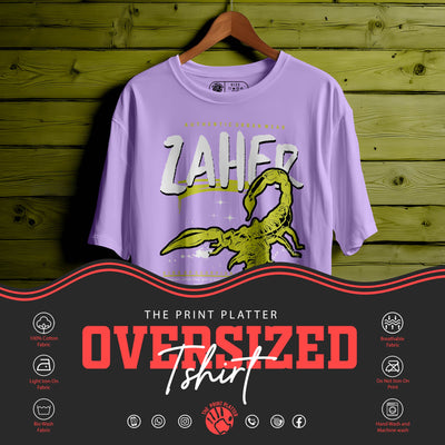 ZAHER Oversized Black T-shirt Bio Wash |20