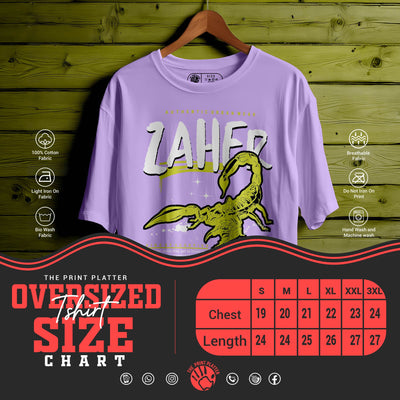 ZAHER Oversized Black T-shirt Bio Wash |20