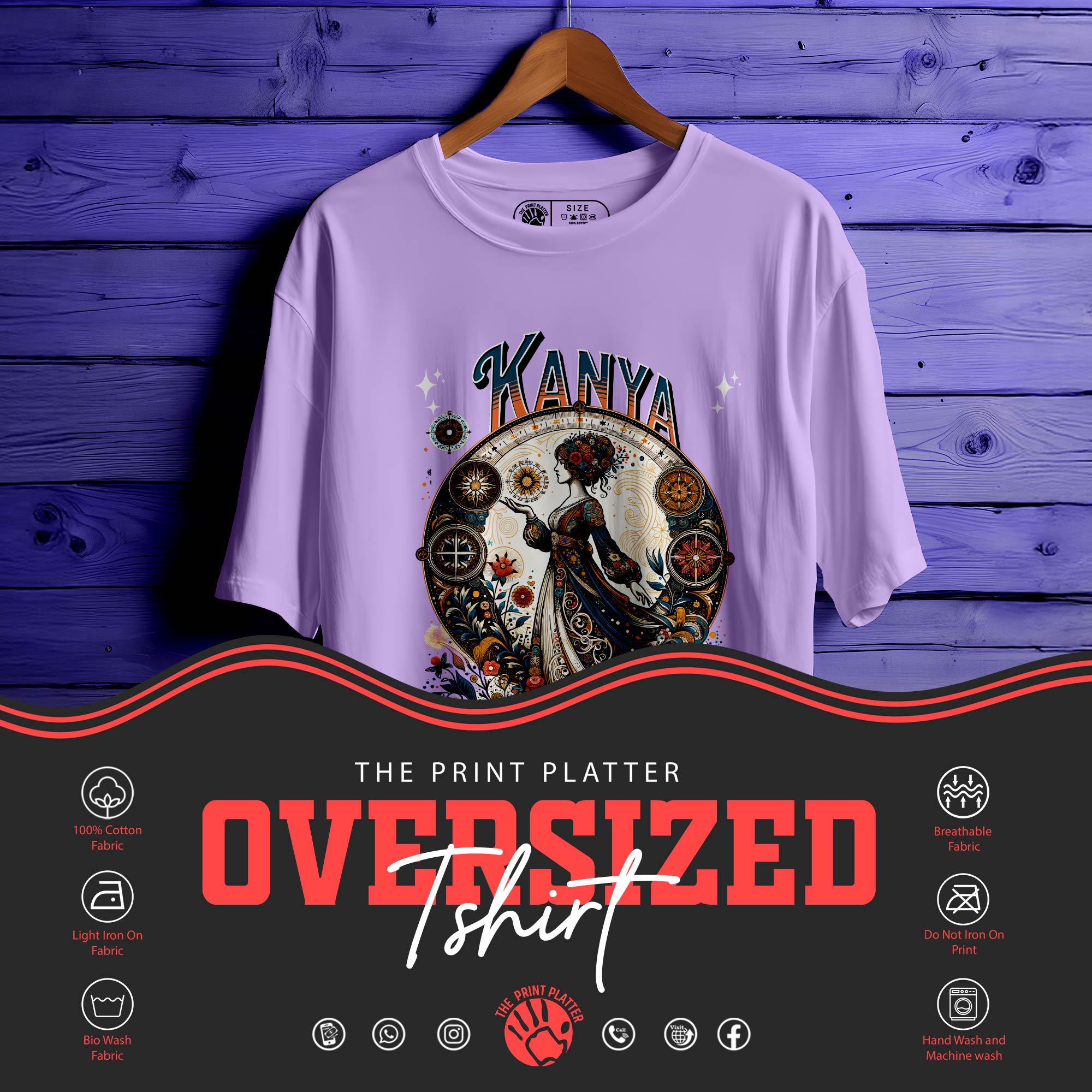 KANYA Oversized T-Shirt FOR MEN OR WOMEN  |260