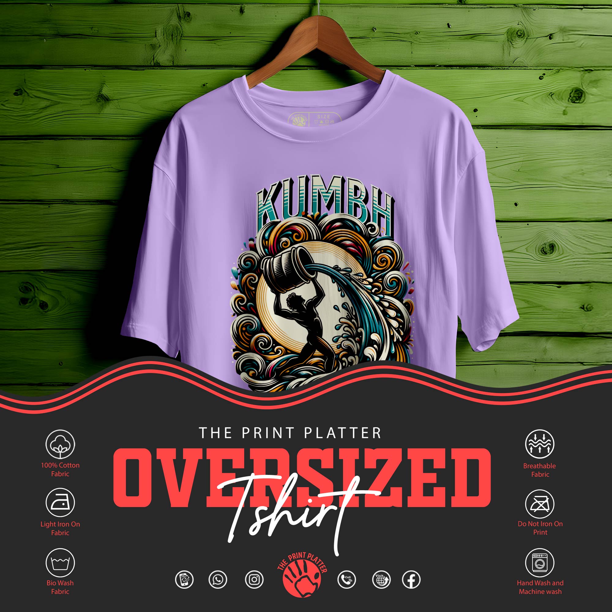 kumbh  Oversized T-Shirt FOR MEN OR WOMEN  |262