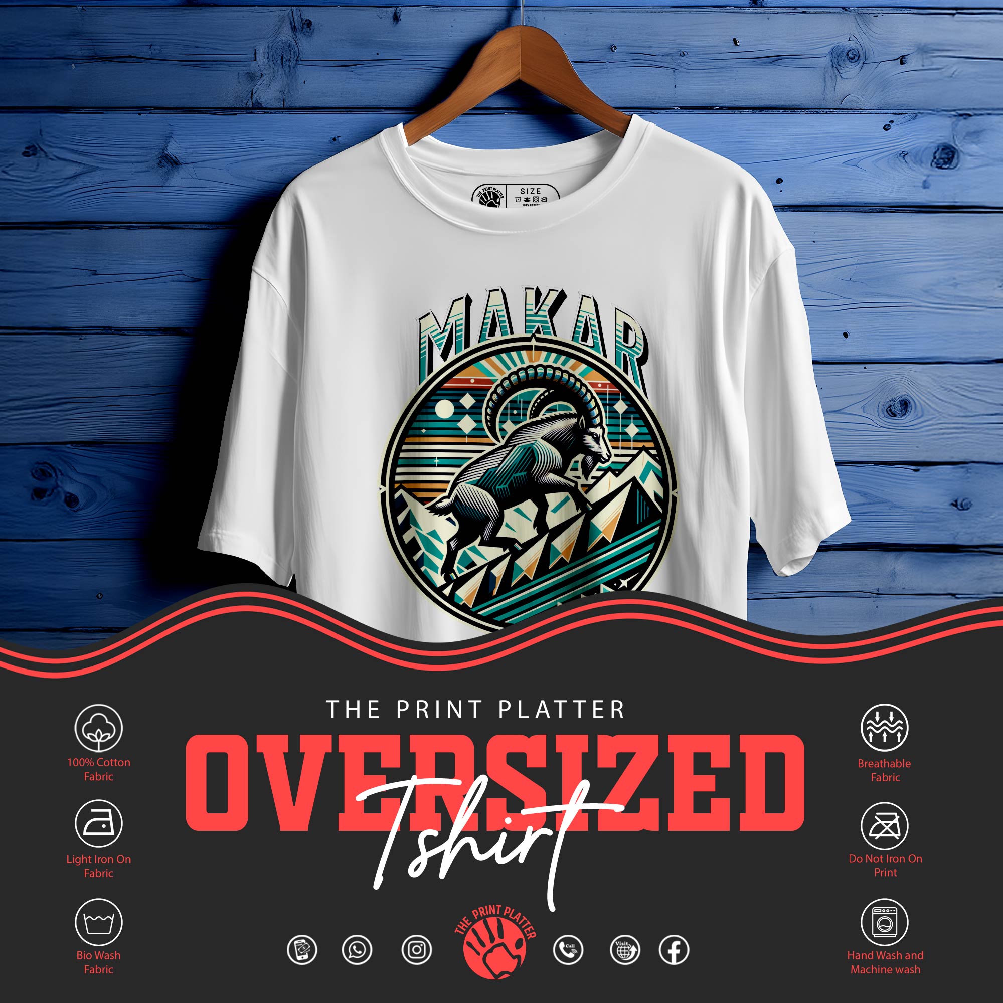 MAKAR  Oversized T-Shirt FOR MEN OR WOMEN  |263