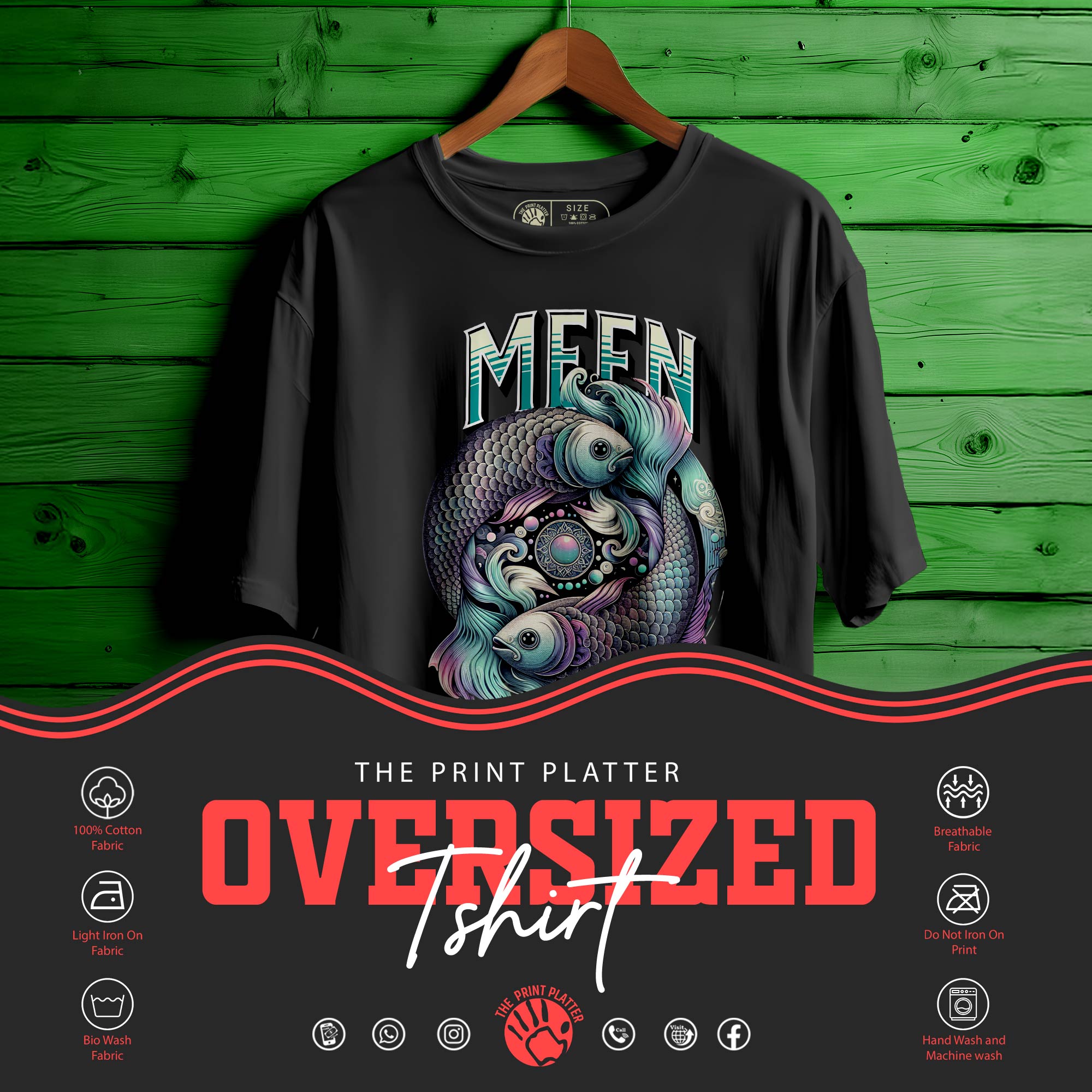 MEEN Oversized T-Shirt FOR MEN OR WOMEN  |264