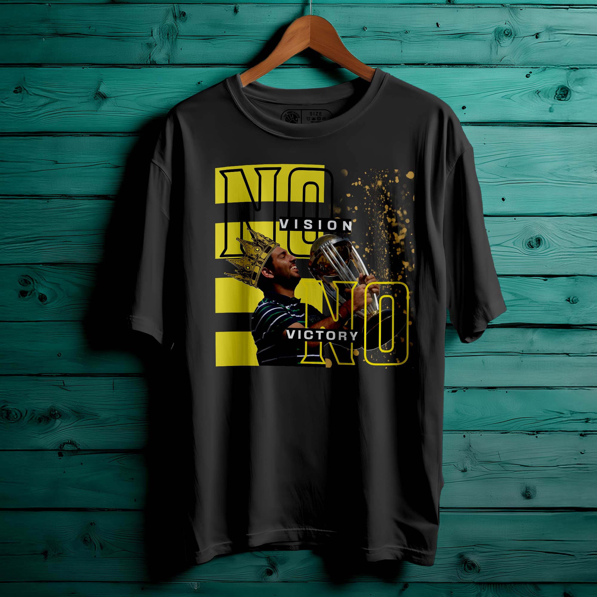 No Vision No Victory Oversized Unisex T-Shirt – Power Statement Streetwear| 301