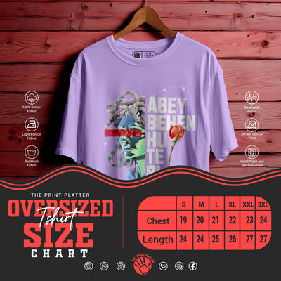 ABEY BEHEN HU TERI Oversized Black T-shirt Bio Wash| 56