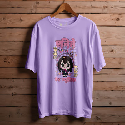 ANIME-AND-MUSIC OVERSIZED T-SHIRT FOR UNISEX BIO WASH |60