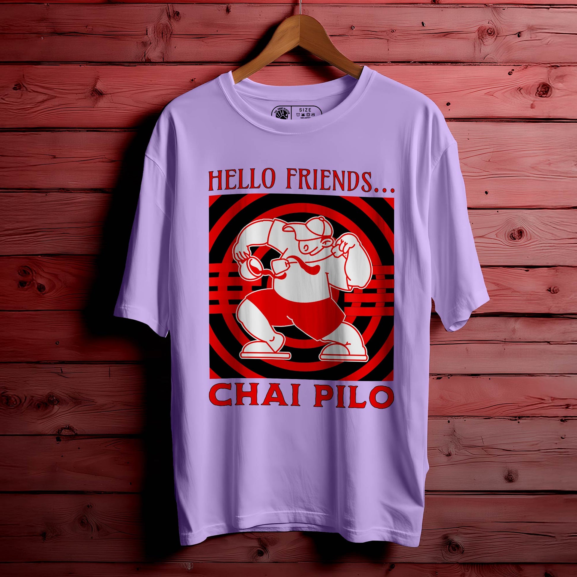 CHAI PILO Oversized Black T-shirt Bio Wash| 62
