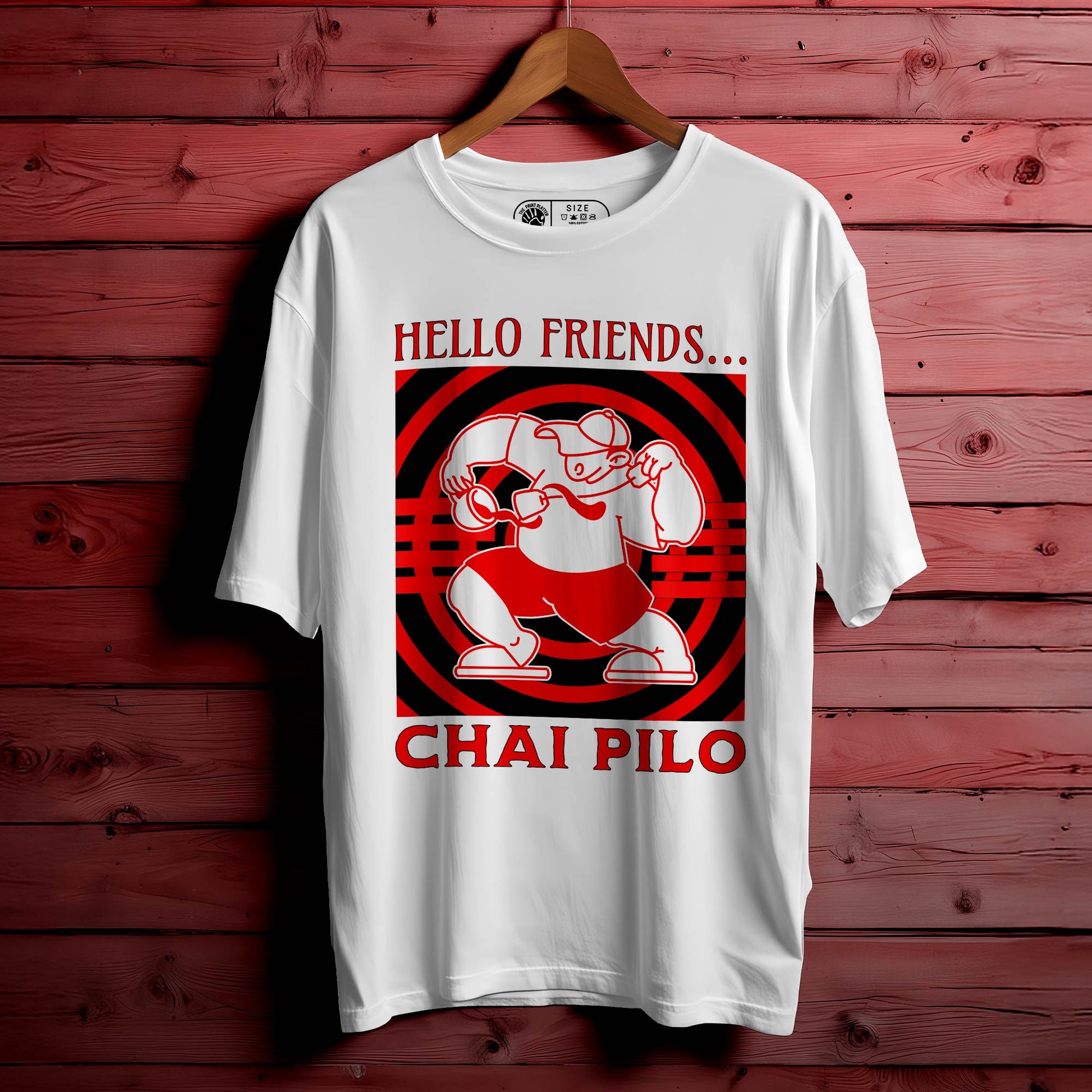 CHAI PILO Oversized Black T-shirt Bio Wash| 62