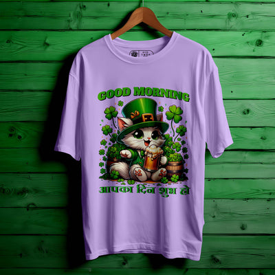 GOOD-MORNING OVERSIZED T-SHIRT FOR UNISEX BIO WASH |70