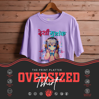 DESHI-MUZIK OVERSIZED T-SHIRT FOR UNISEX BIO | 86