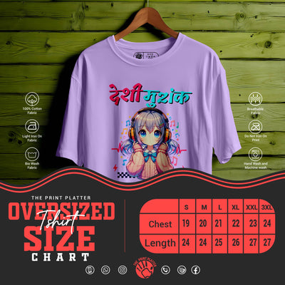 DESHI-MUZIK T-SHIRT FOR UNISEX BIO WASH |85