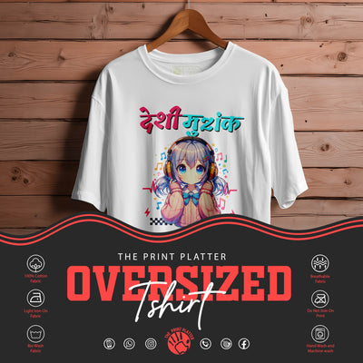 DESHI-MUZIK OVERSIZED T-SHIRT FOR UNISEX BIO | 86