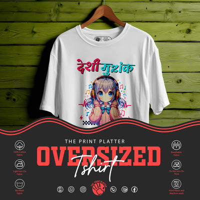 DESHI-MUZIK T-SHIRT FOR UNISEX BIO WASH |85
