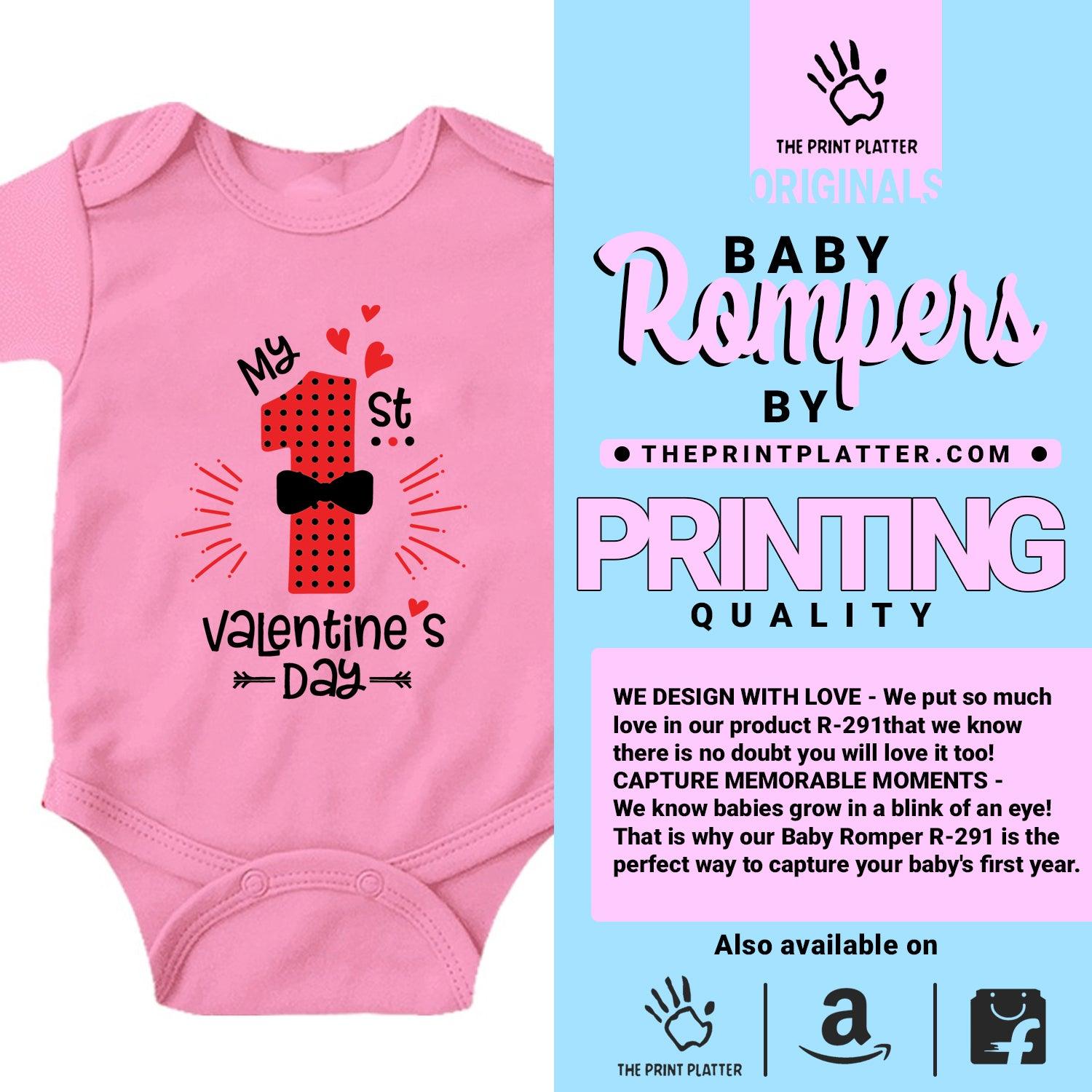 my first valentine's day Unisex Half Sleeve Romper