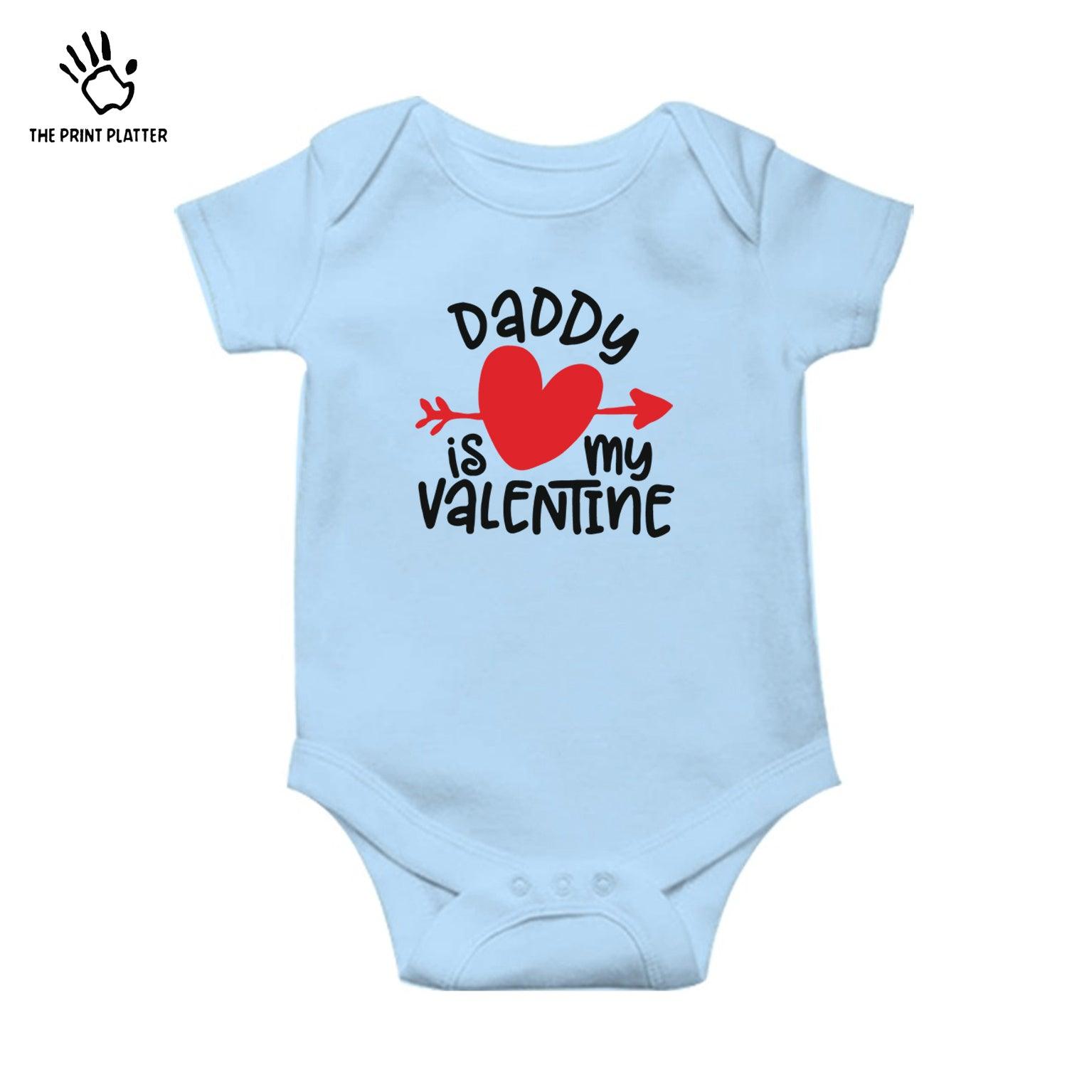 Daddy is My Valentine Unisex Half Sleeve Romper