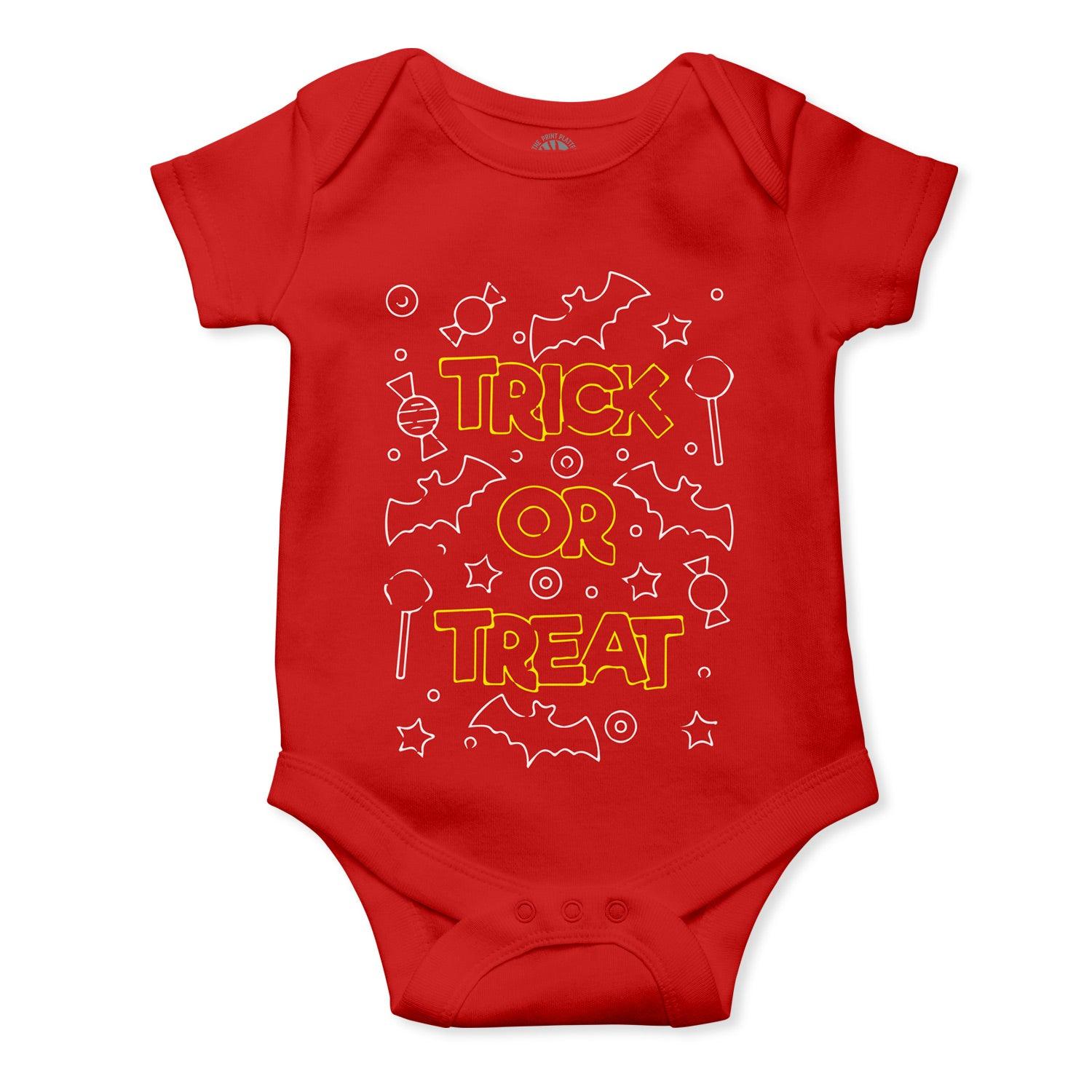 Trick Or Treat Unisex Half Sleeve Romper