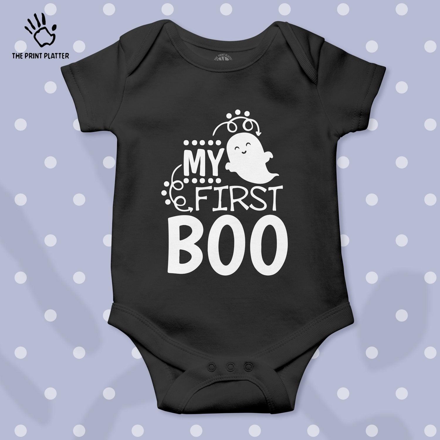 My First Boo Unisex Half Sleeve Romper