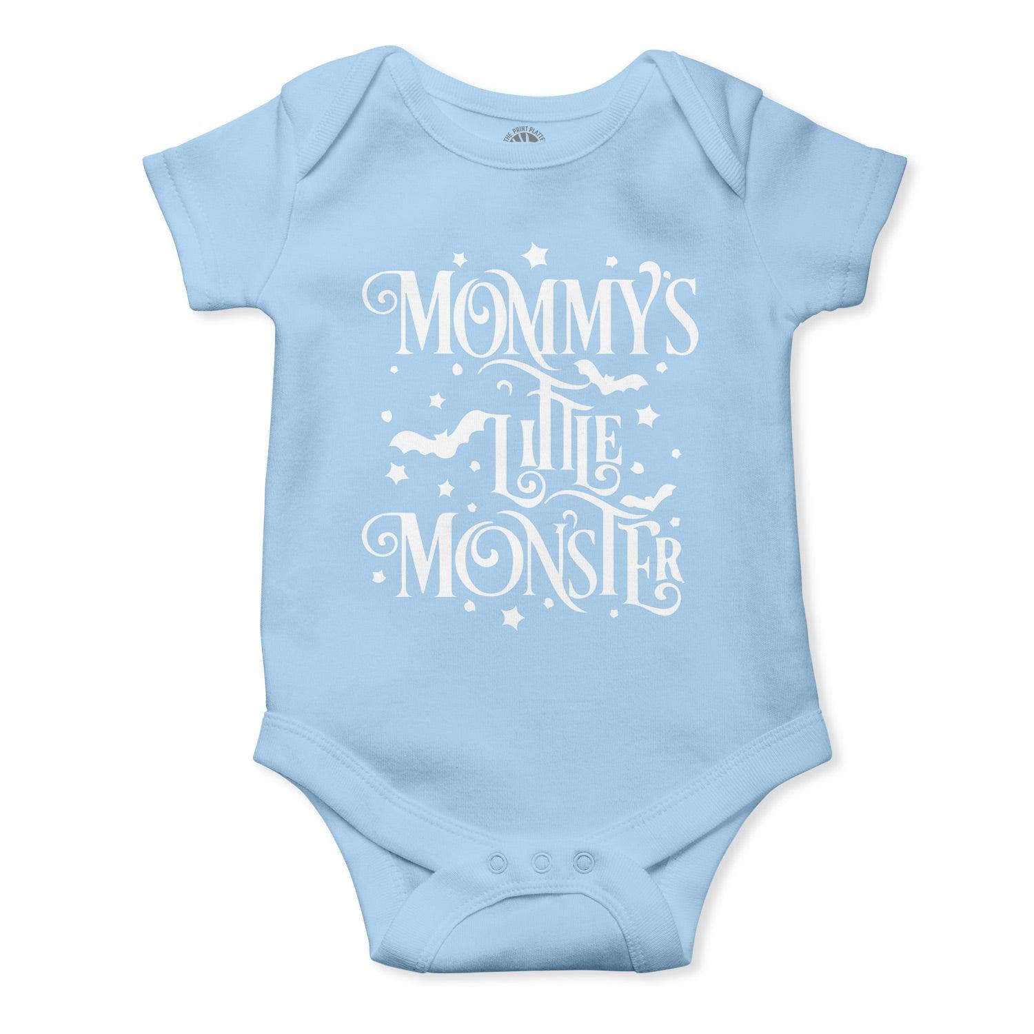 Mommy's Little Monster Unisex Half Sleeve Romper