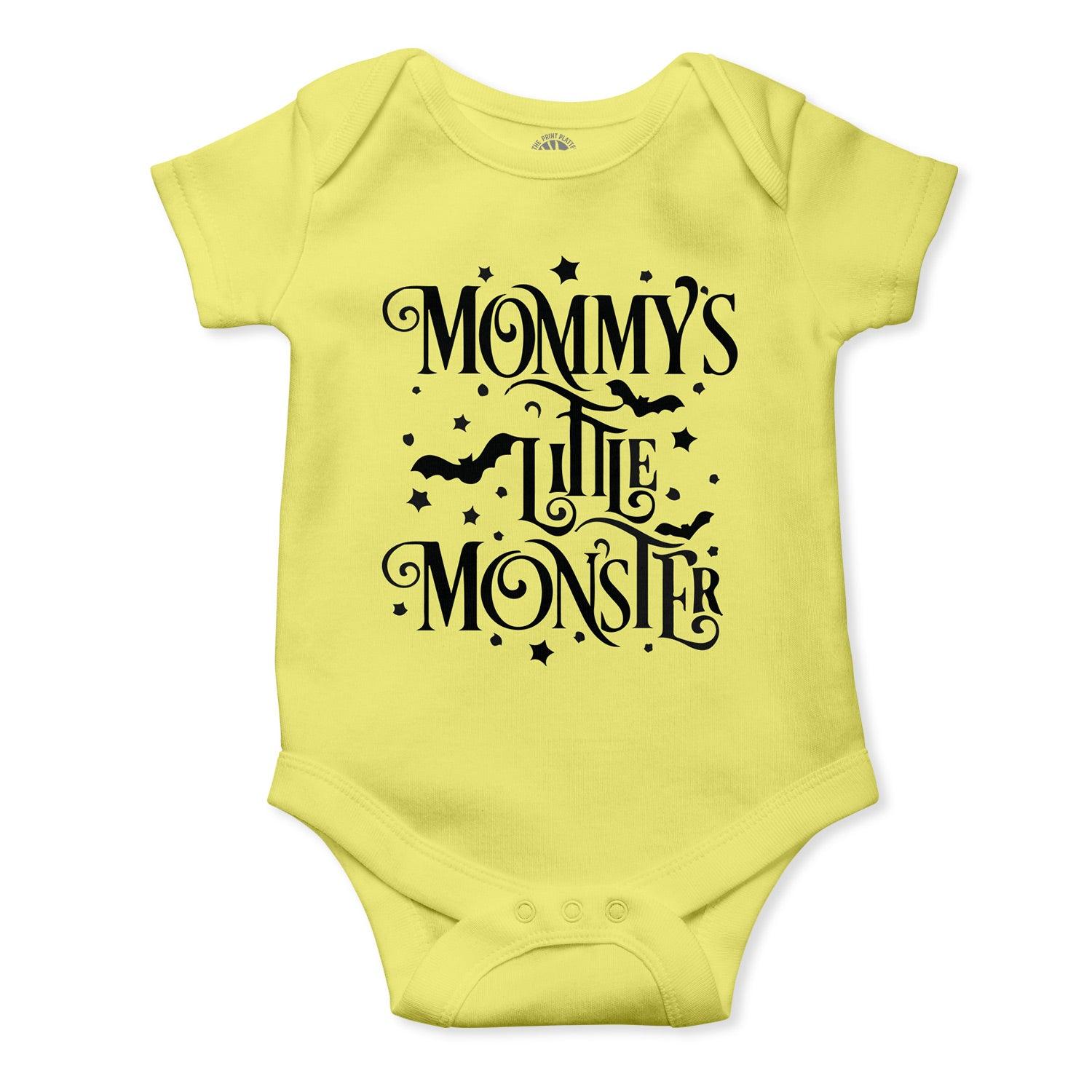 Mommy's Little Monster Unisex Half Sleeve Romper