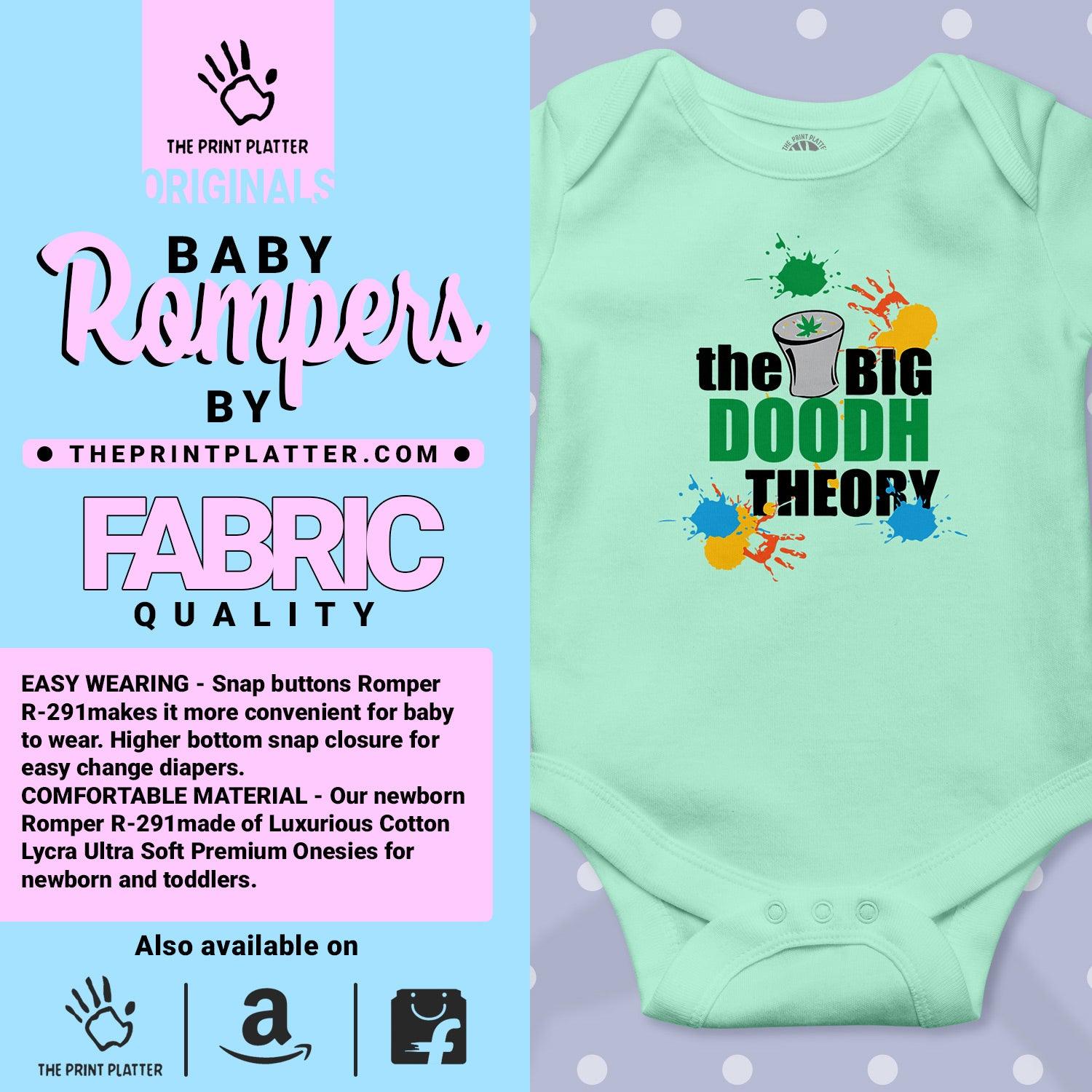 The Big Doodh Theory Unisex Half Sleeve Romper