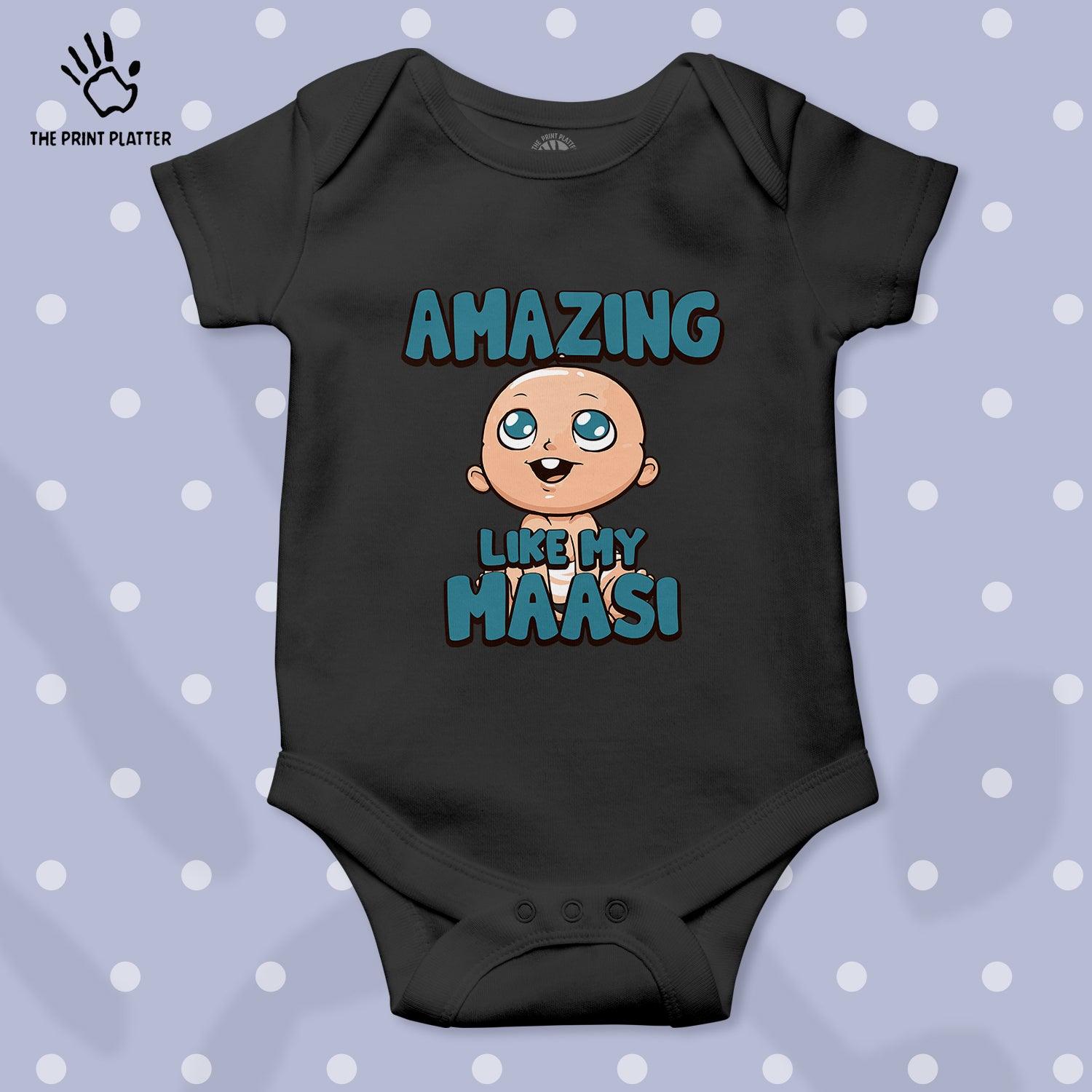 Amazing Like My Maasi Unisex Half Sleeve Romper