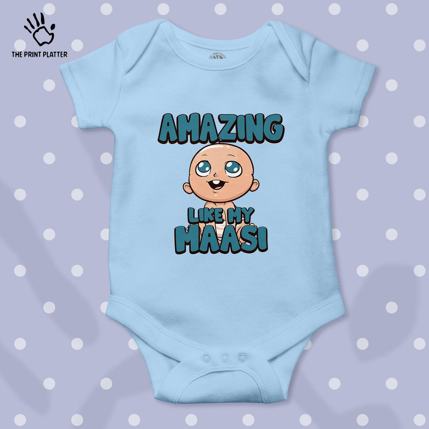 Amazing Like My Maasi Unisex Half Sleeve Romper