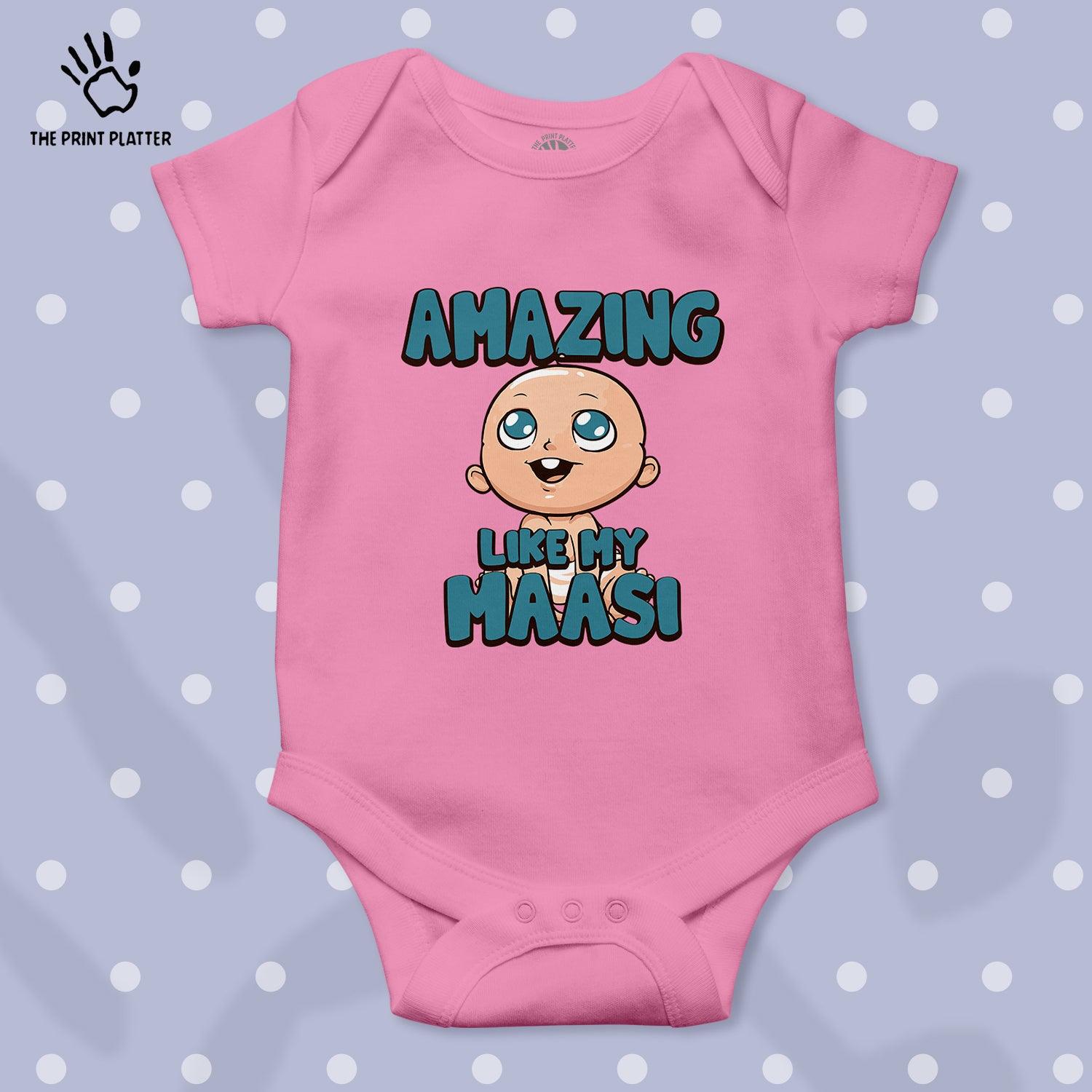 Amazing Like My Maasi Unisex Half Sleeve Romper