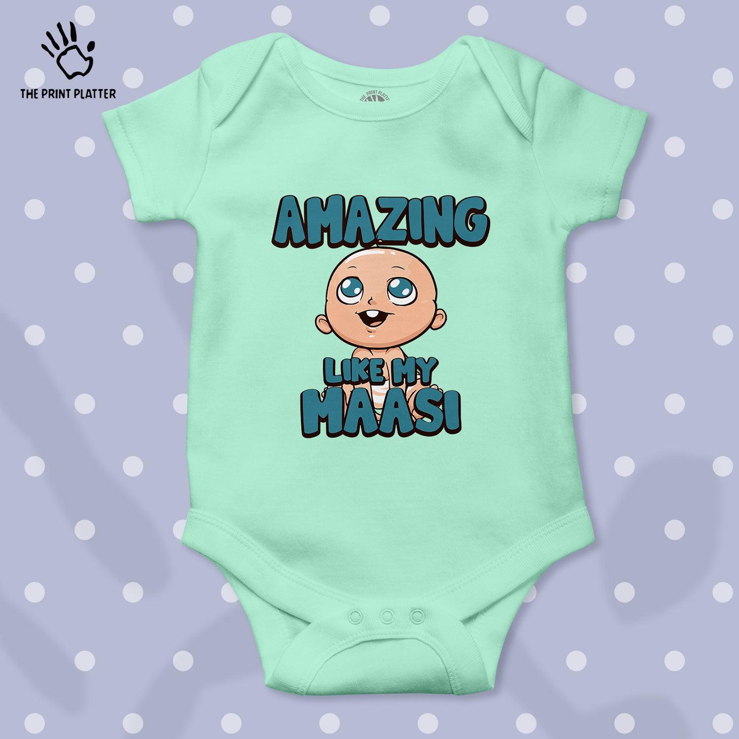 Amazing Like My Maasi Unisex Half Sleeve Romper