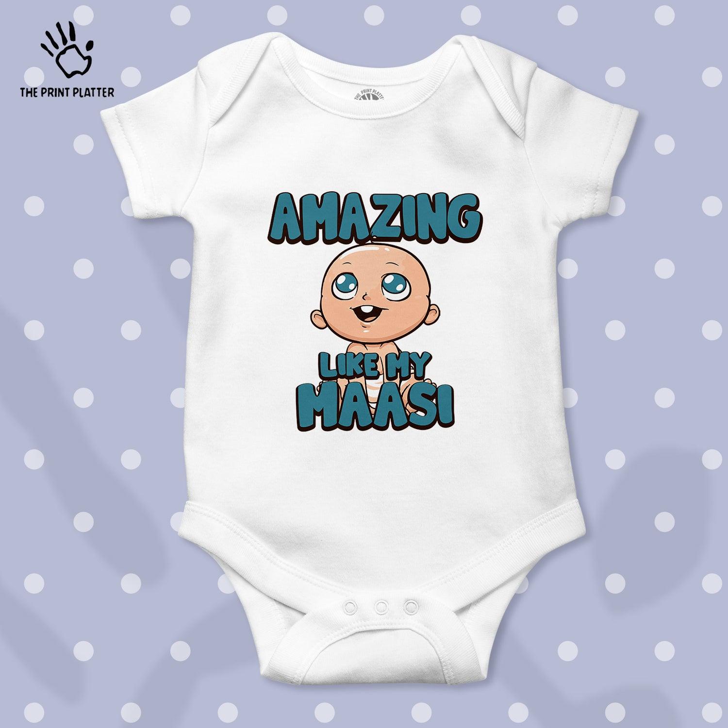 Amazing Like My Maasi Unisex Half Sleeve Romper