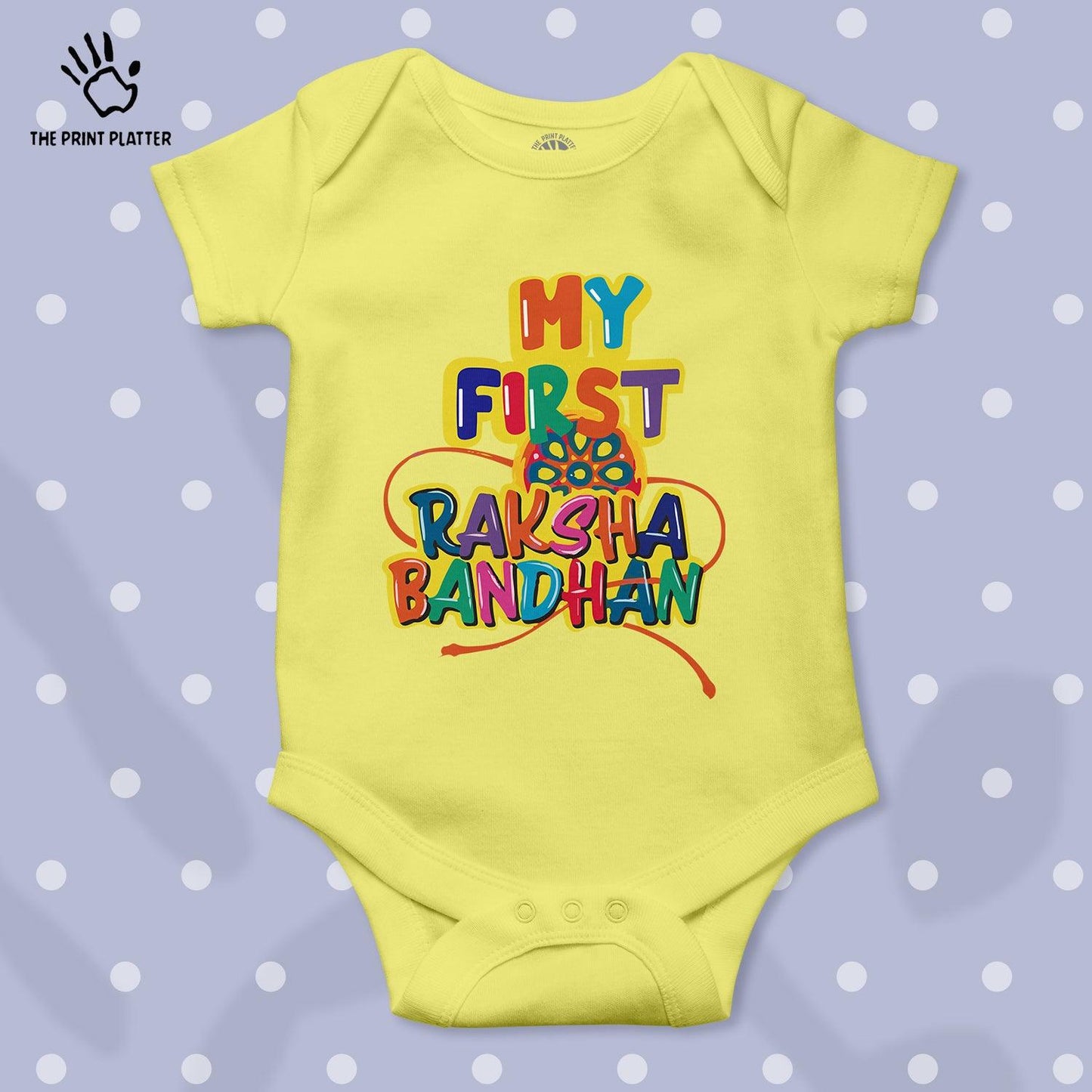 My First Raksha Bandhan Unisex Half Sleeve Romper