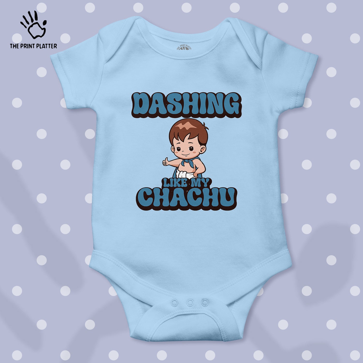 Dashing Like My Chachu Unisex Half Sleeve Romper