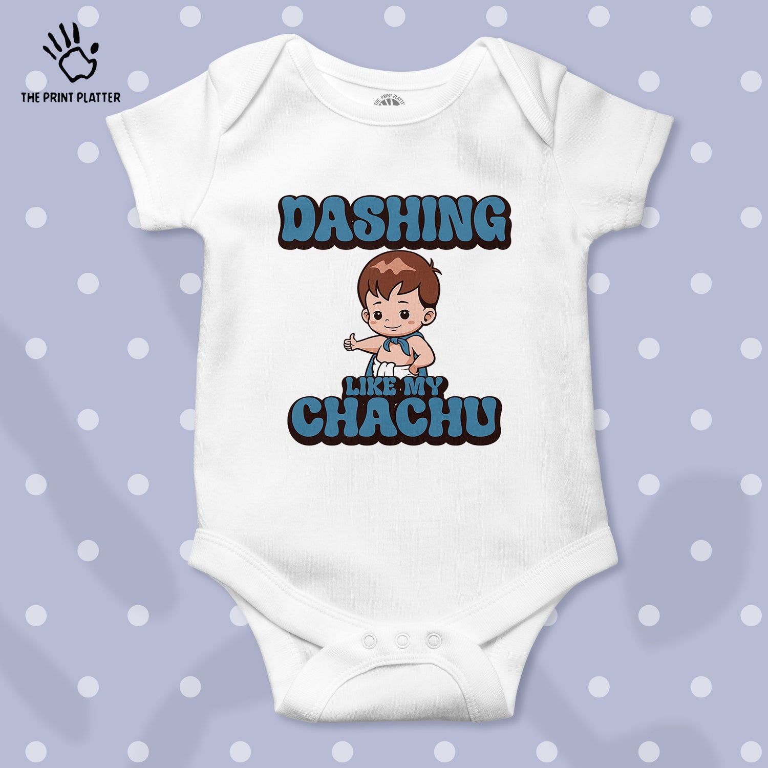 Dashing Like My Chachu Unisex Half Sleeve Romper