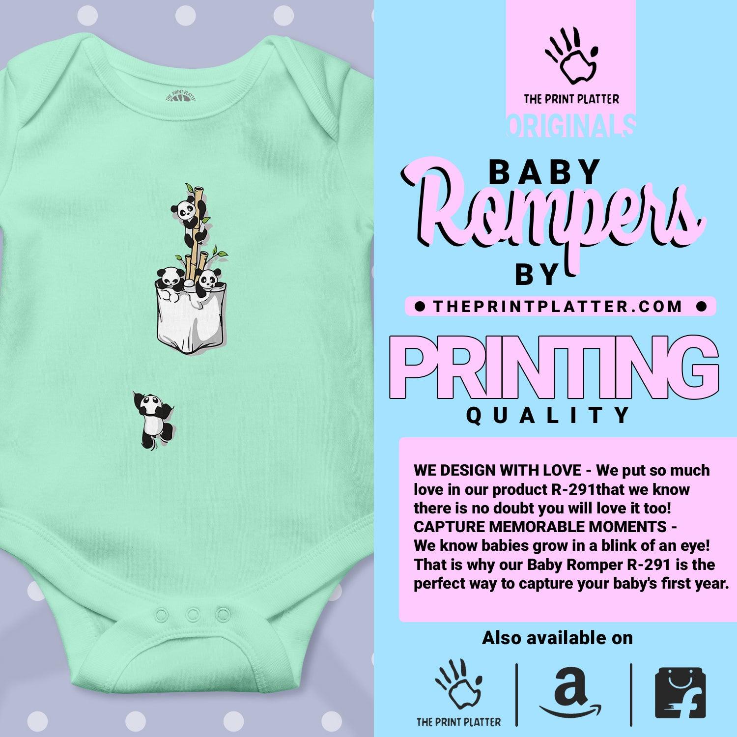 Panda Unisex Half Sleeve Romper