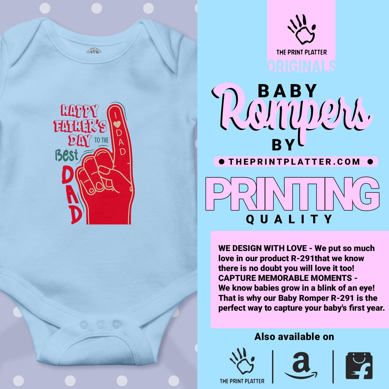 Happy Father's Day To The Best Dad Unisex Half Sleeve Romper