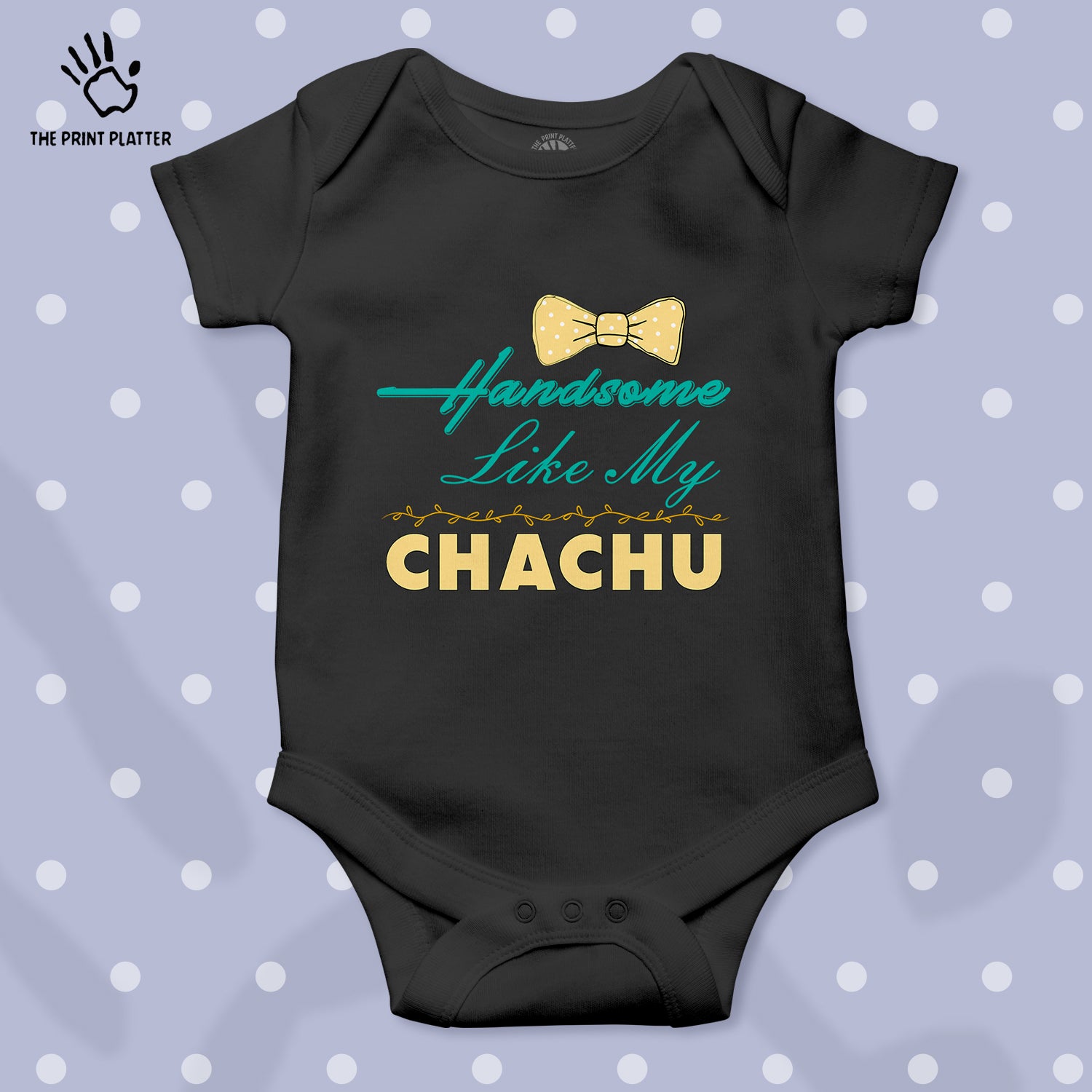 Handsome Like My Chachu Unisex Half Sleeve Romper