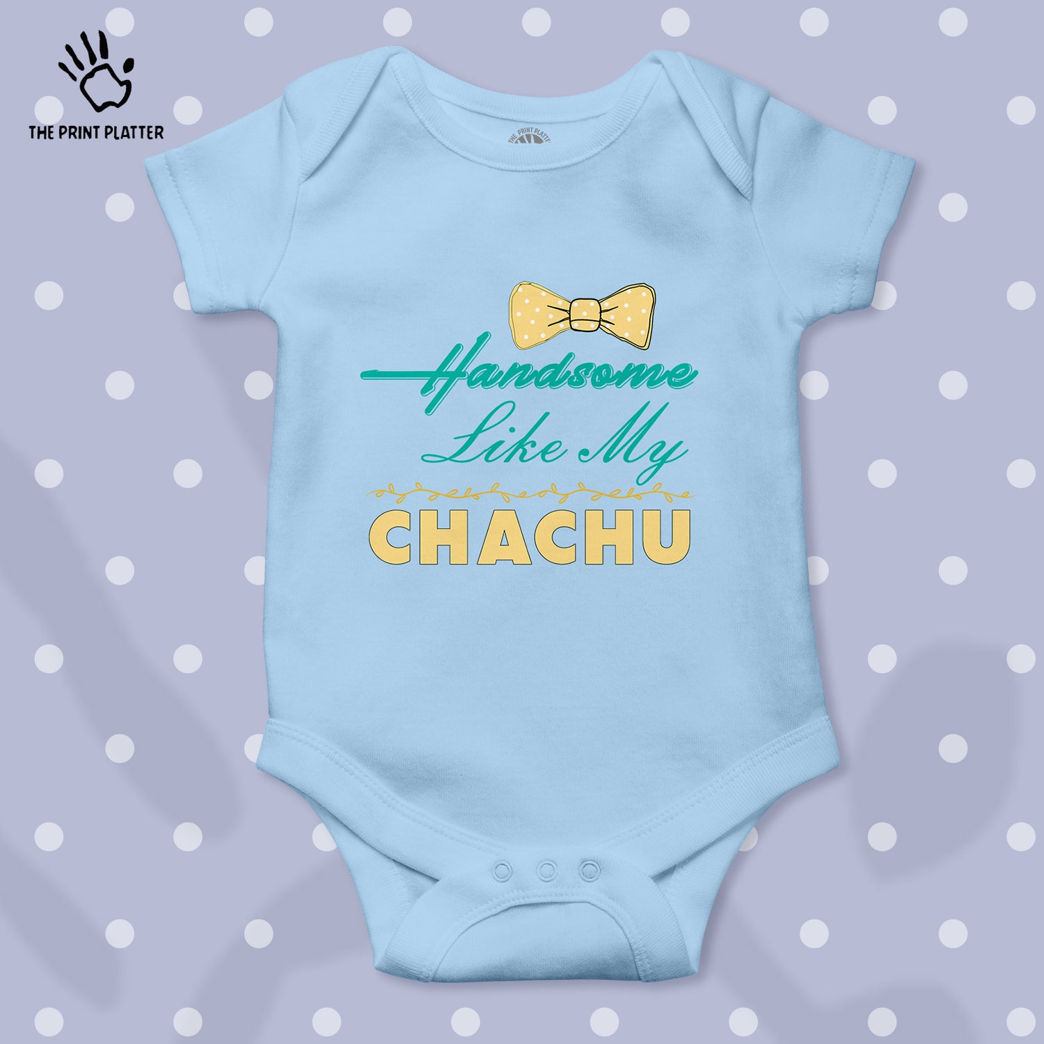 Handsome Like My Chachu Unisex Half Sleeve Romper