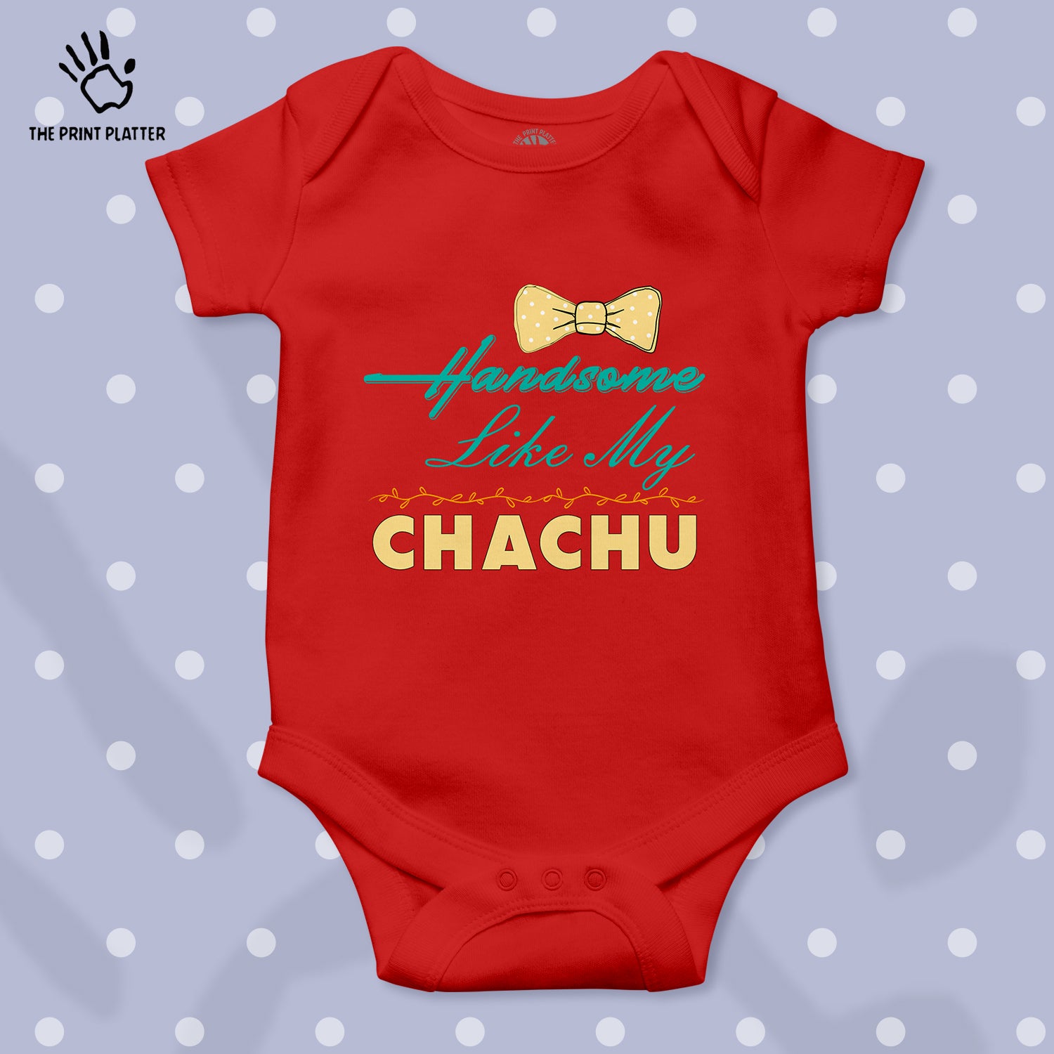 Handsome Like My Chachu Unisex Half Sleeve Romper