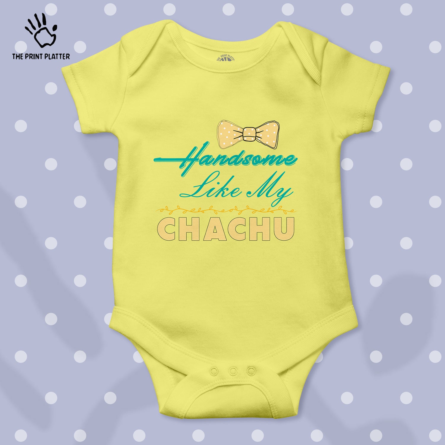 Handsome Like My Chachu Unisex Half Sleeve Romper