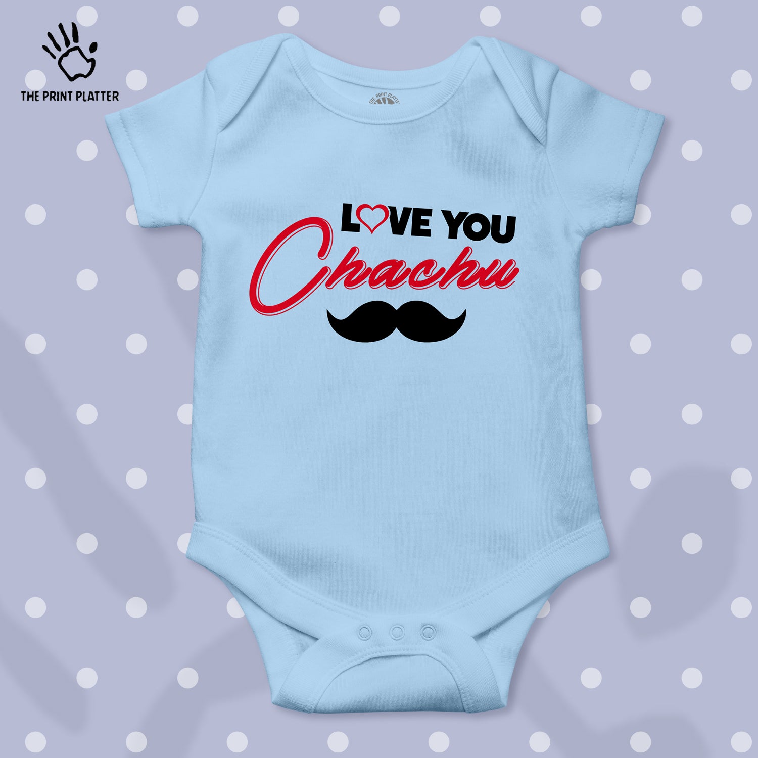 Love You Chachu Unisex Half Sleeve Romper