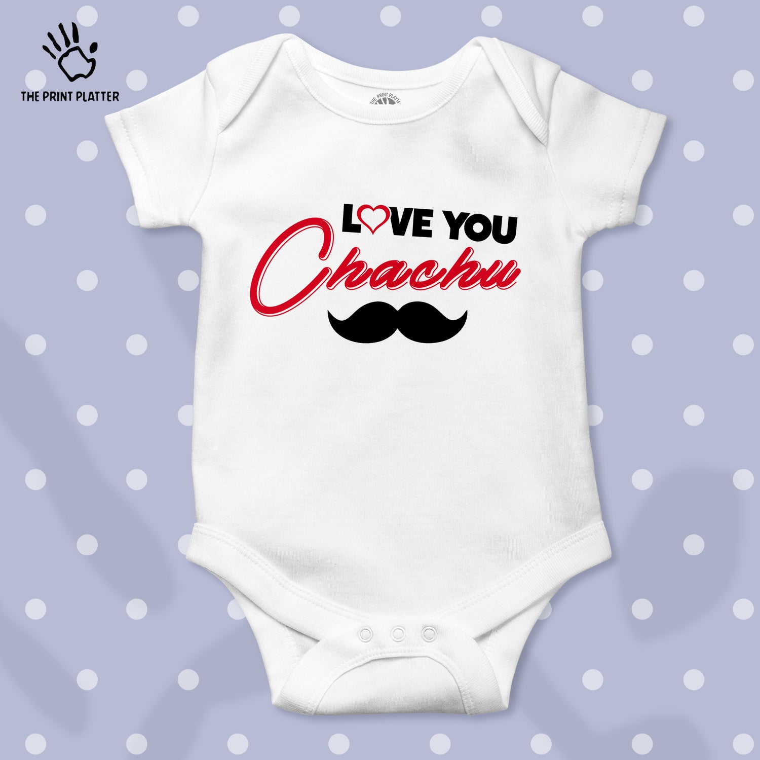 Love You Chachu Unisex Half Sleeve Romper