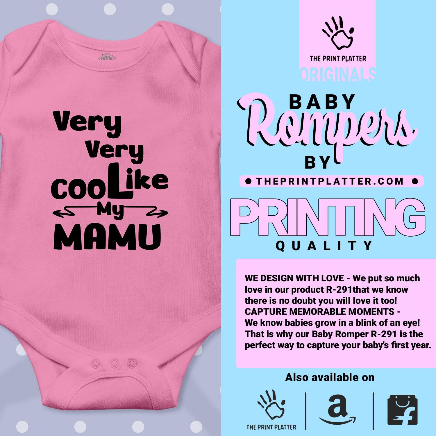 Very Very Cool Like My Mamu Unisex Half Sleeve Romper
