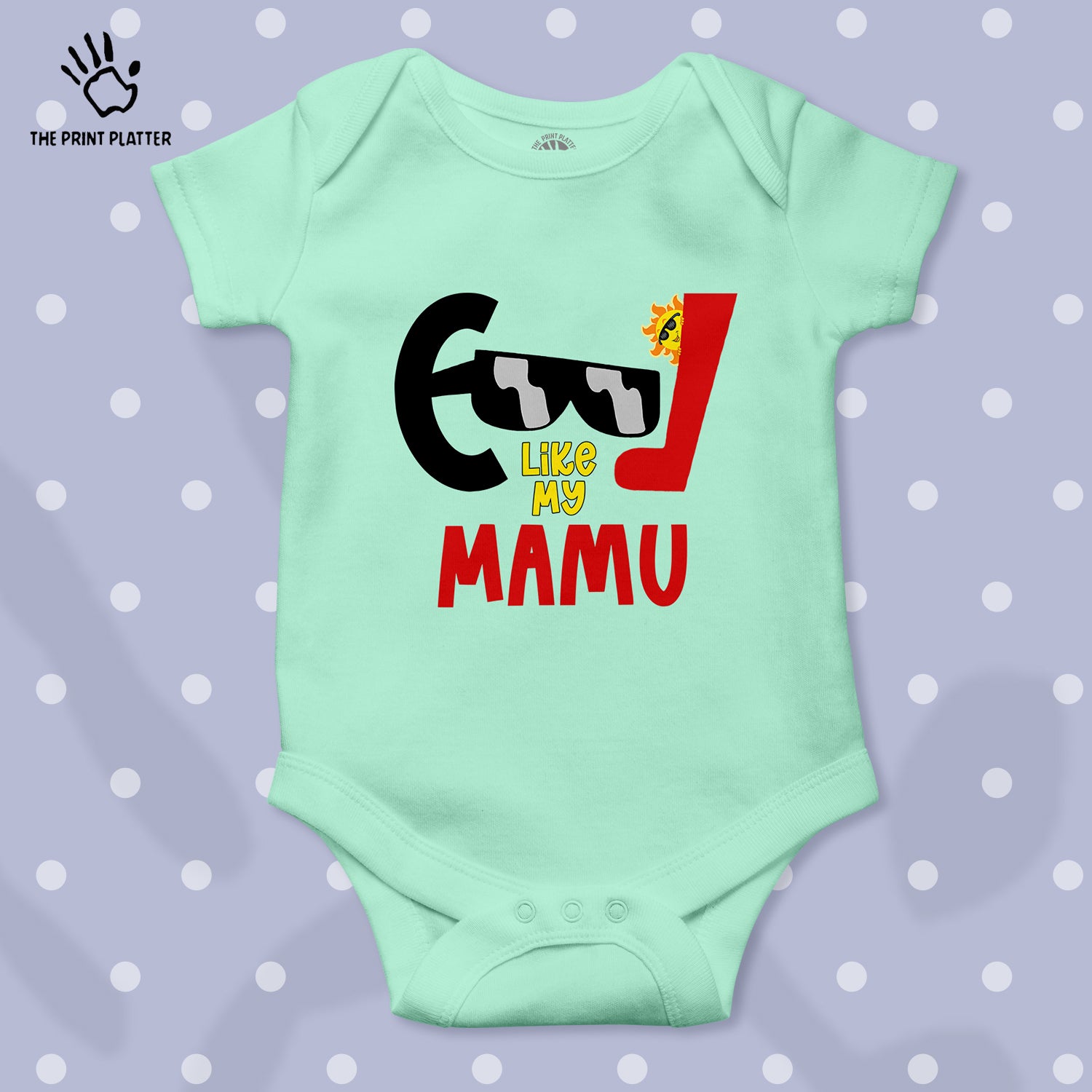 Cool Like My Mamu Unisex Half Sleeve Romper