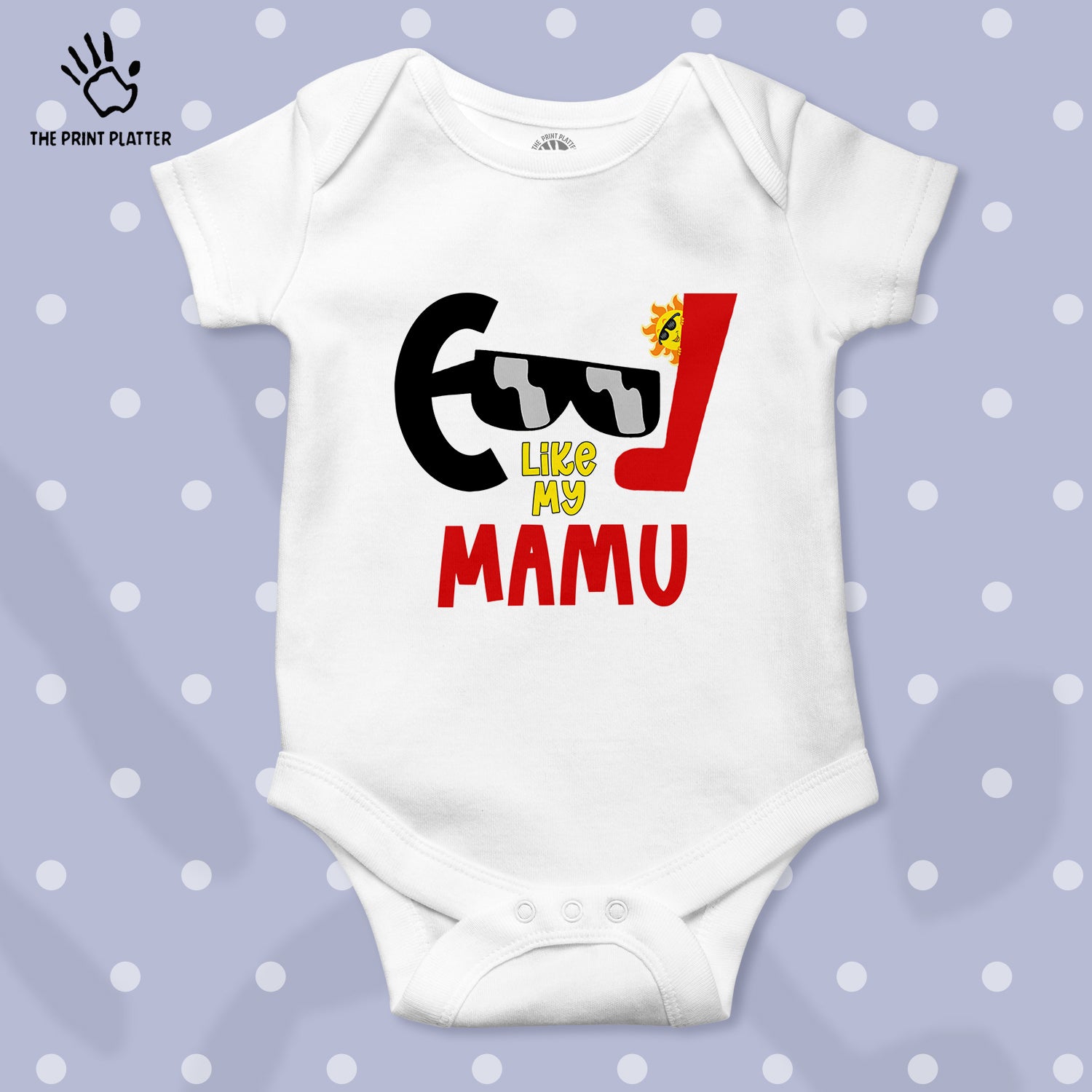 Cool Like My Mamu Unisex Half Sleeve Romper